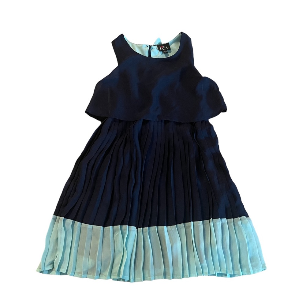LILT Girls Baby Blue/Dark Blue Dress Sz. 7
